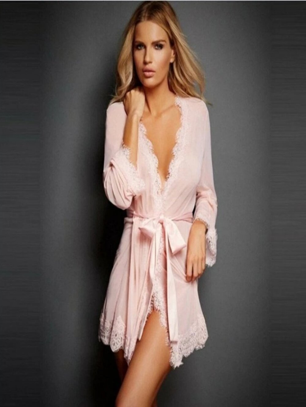 Women's Sexy Pajamas Lingerie Lace Robe Nightdress Sleepwear Babydoll Bodysuit - Picture 6 of 11